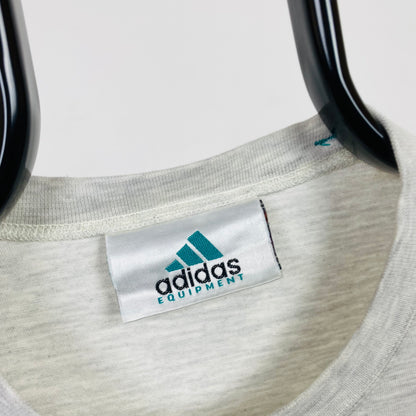 90s Adidas Equipment T-Shirt Grey Small