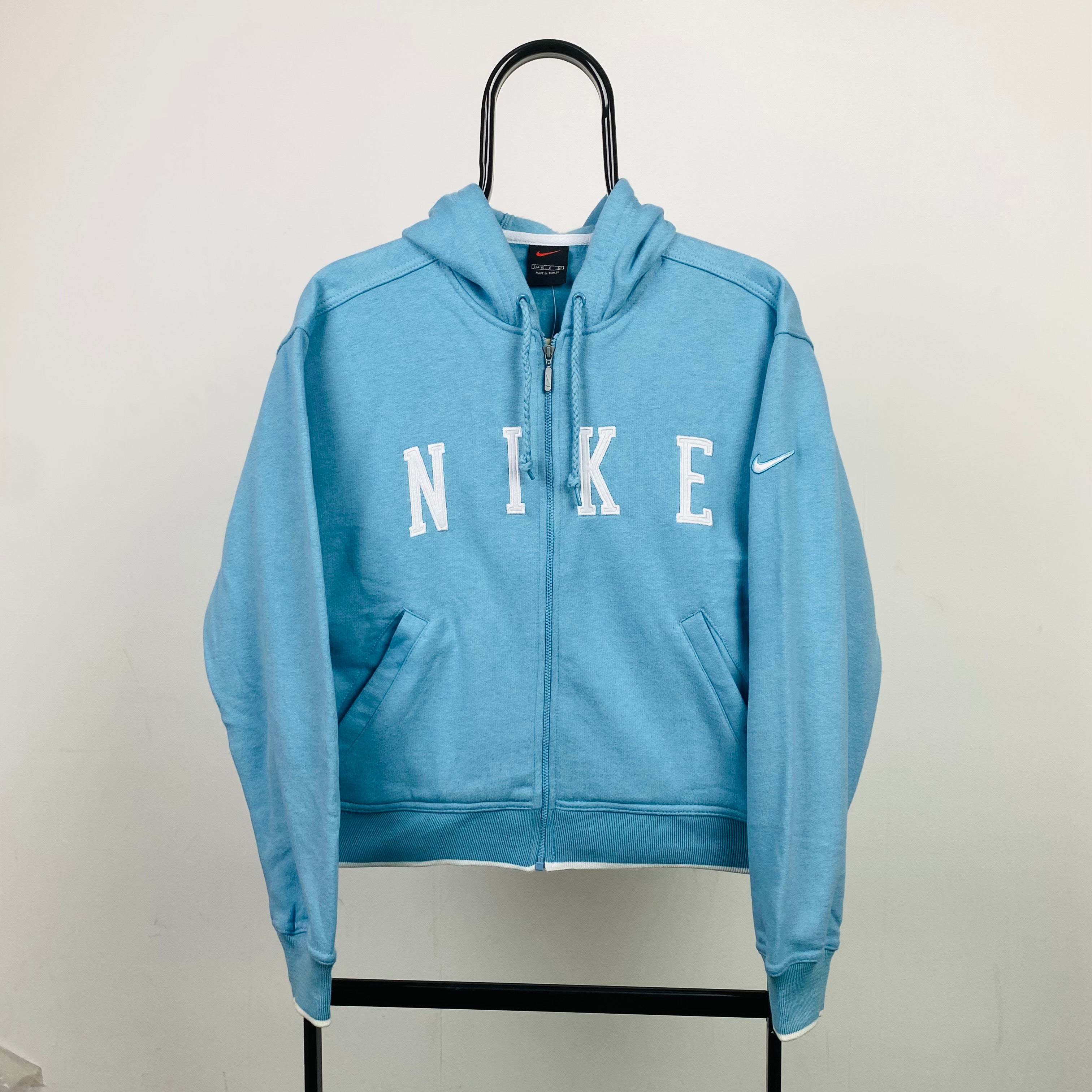 90s Nike Zip Hoodie Blue XL