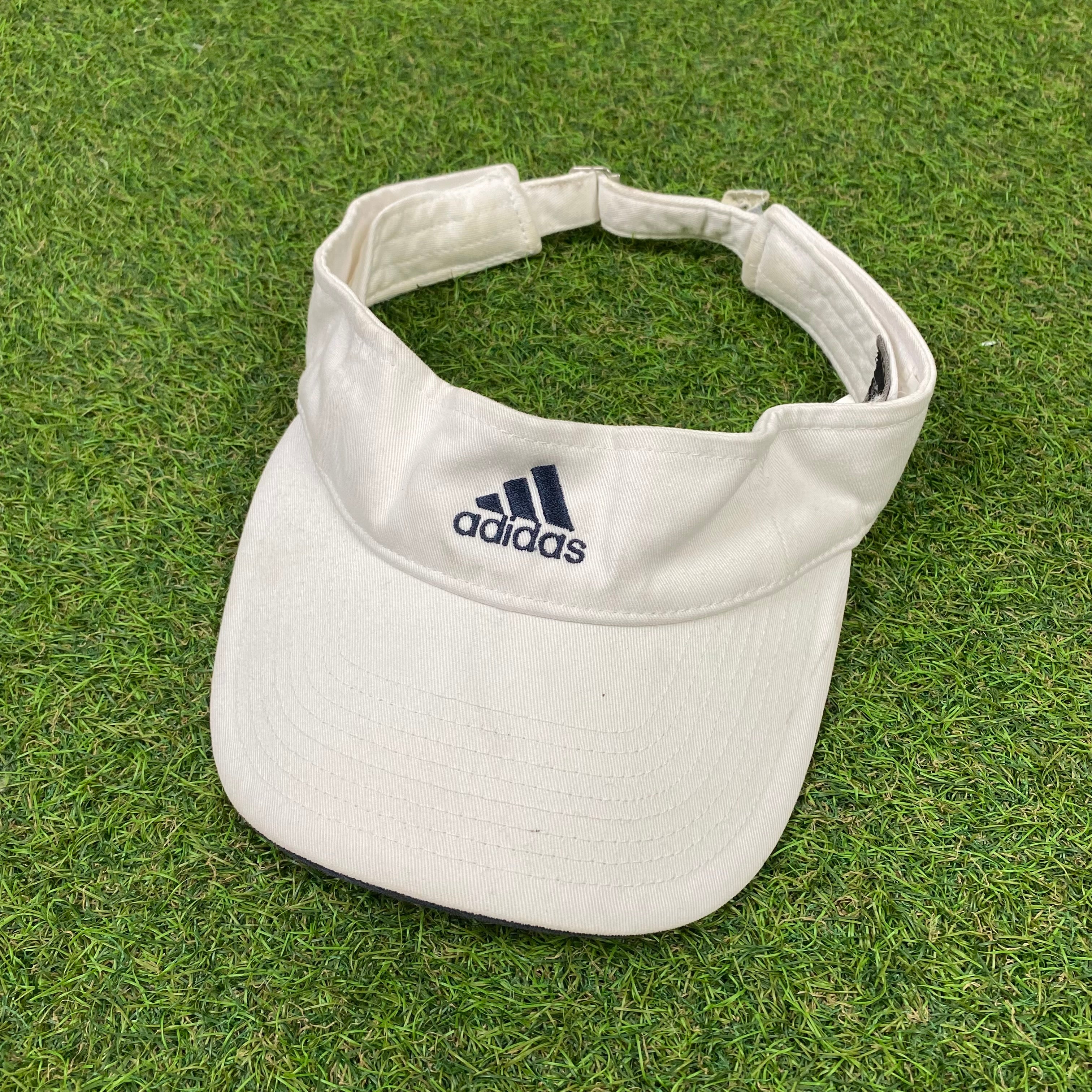 90s Adidas Visor Sun Hat White
