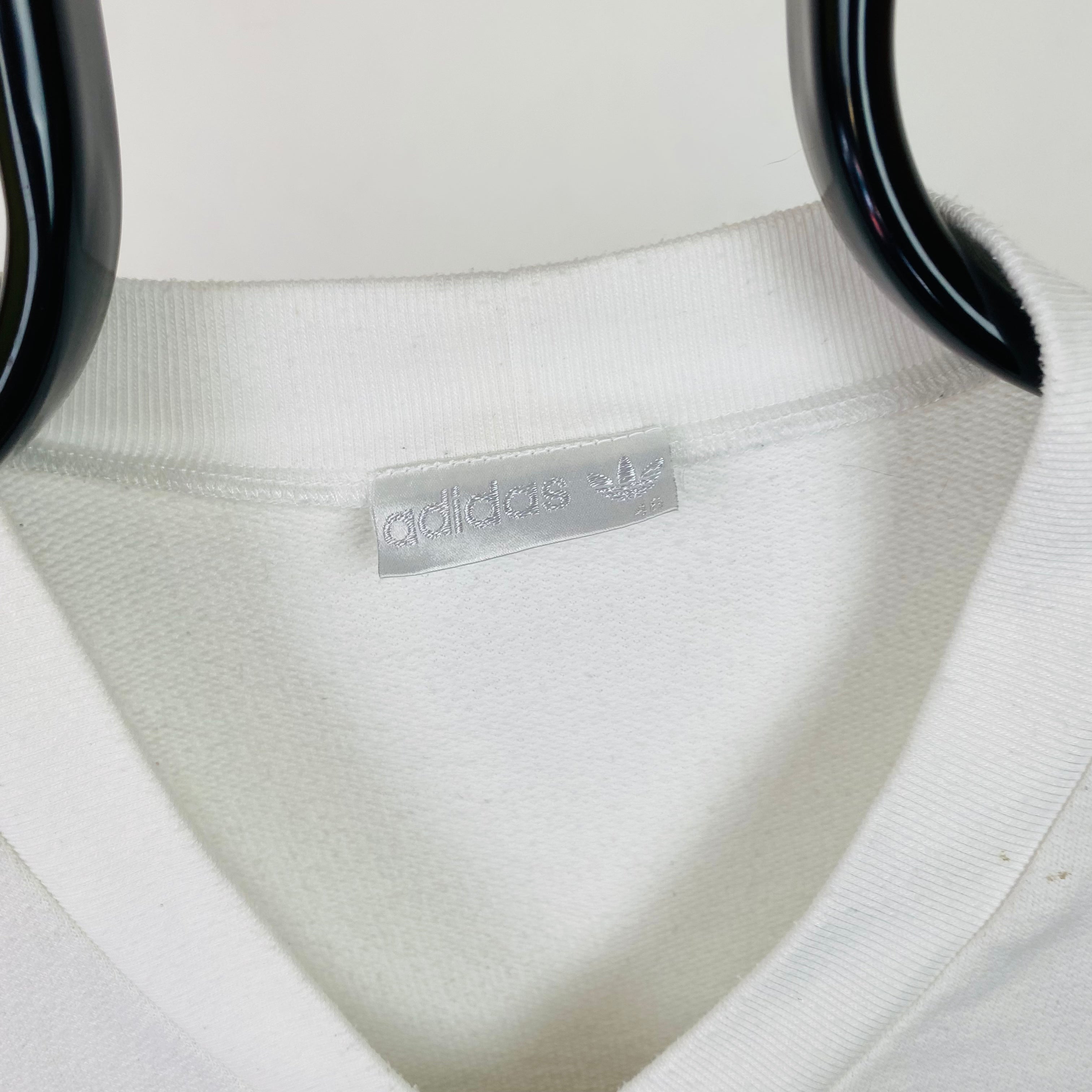 90s Adidas Ivan Lendl Face Sweatshirt White Small/XS