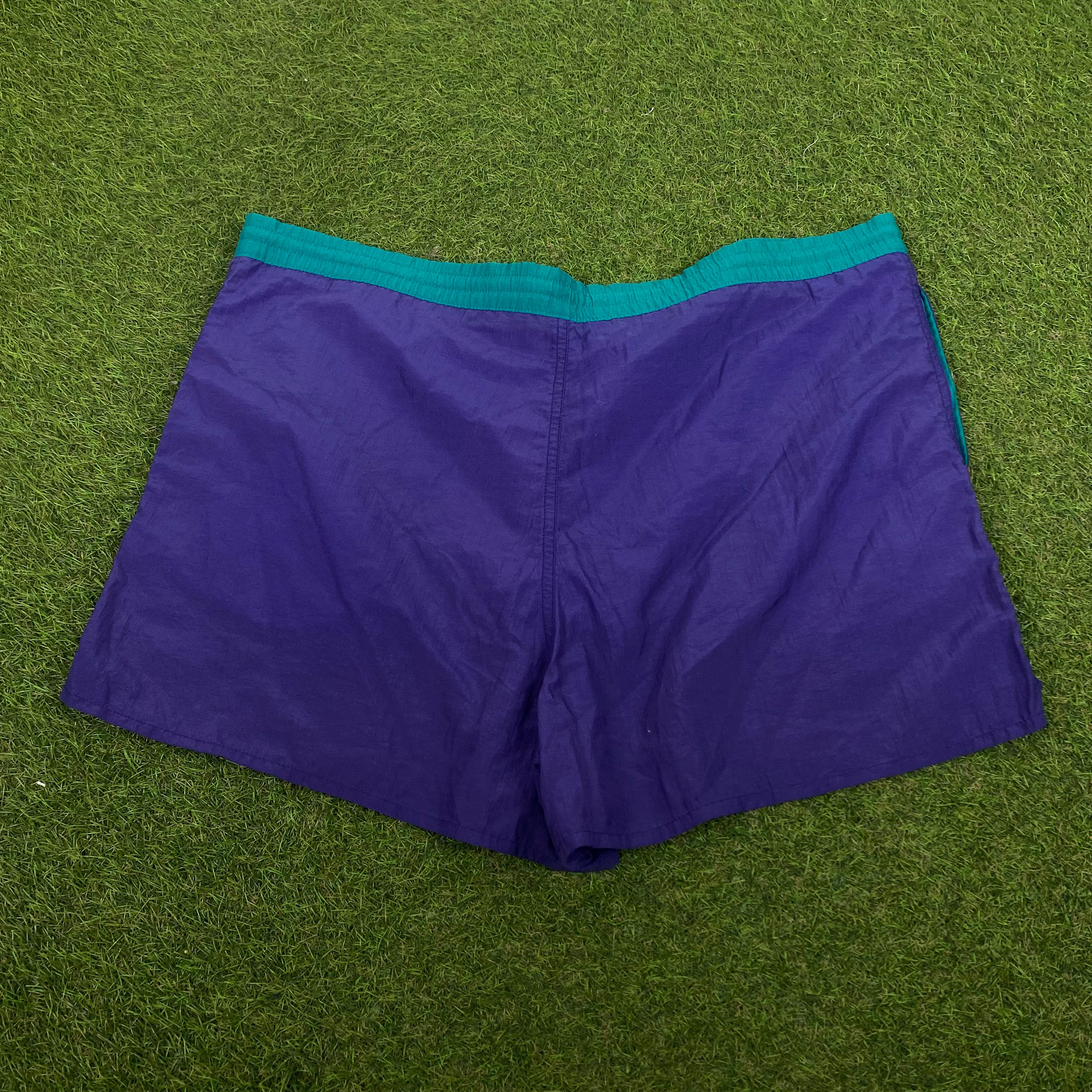 Retro Cotton Traders Shorts Purple Large