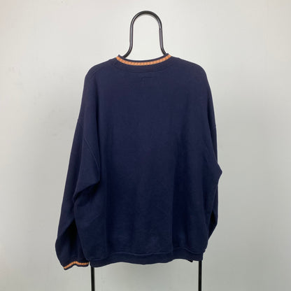 Retro Benetton Horse Sweatshirt Blue XL