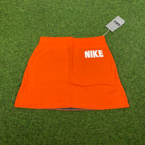90s Nike Reversible Skirt Orange Grey Small