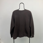 Retro Leaf Sweatshirt Brown XL