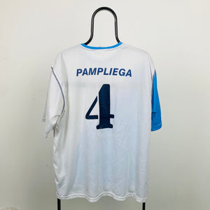 Retro Puma Pampliega Football Shirt T-Shirt Blue XL