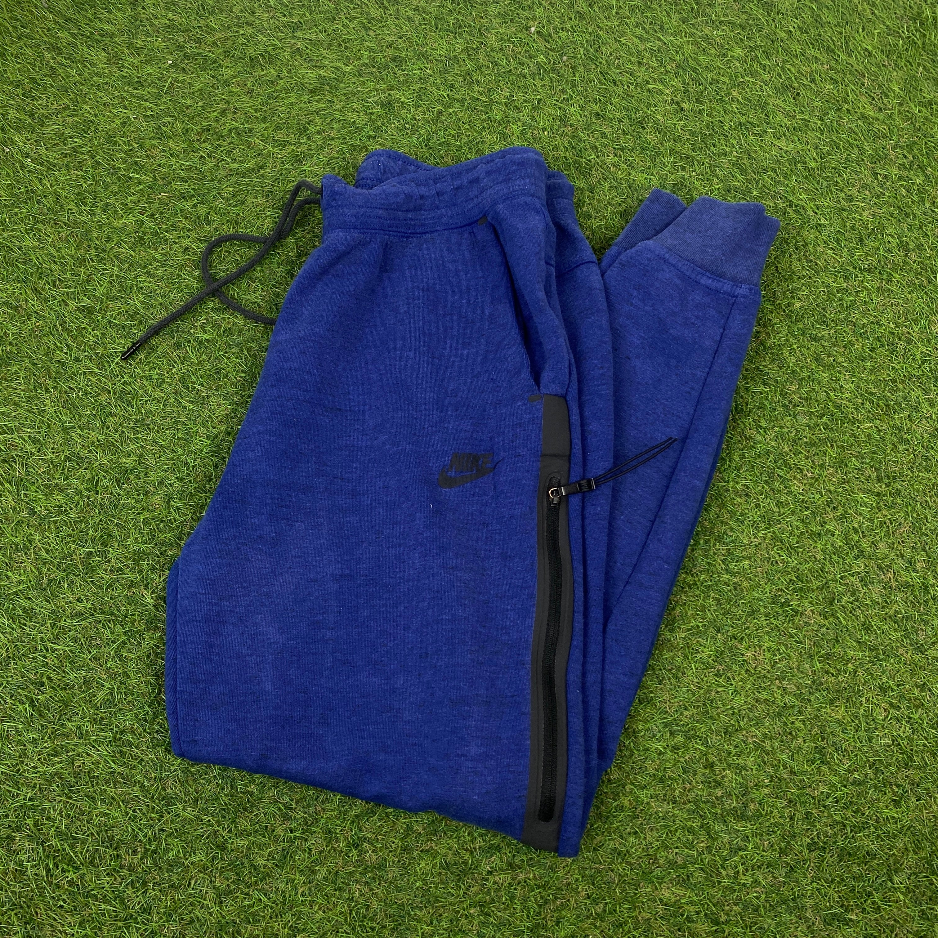 00s Nike Tech Fleece Joggers Blue Small