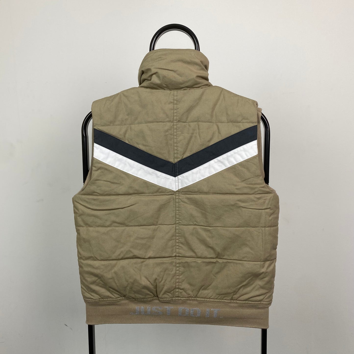 00s Nike Padded Gilet Jacket Brown Medium