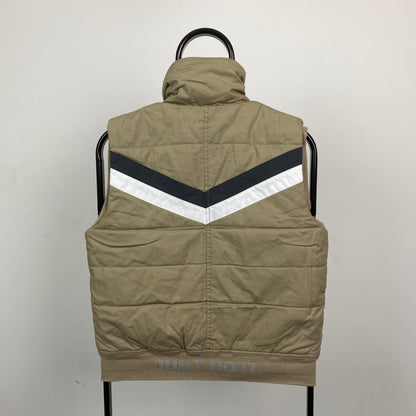 00s Nike Padded Gilet Jacket Brown Medium