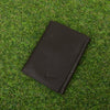 00s Nike Golf Leather Wallet Card Holder Brown