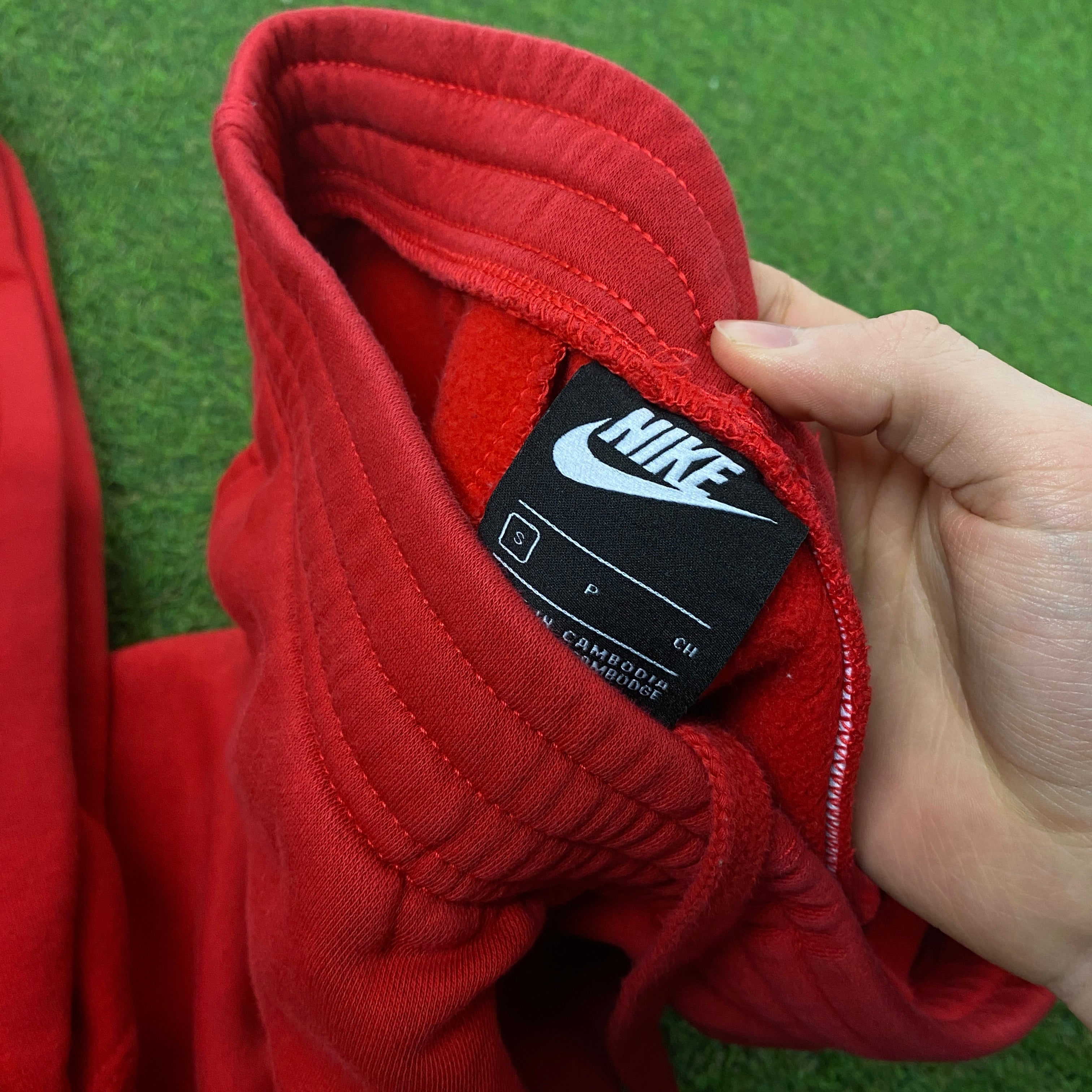 00s Nike Cotton Joggers Red Small