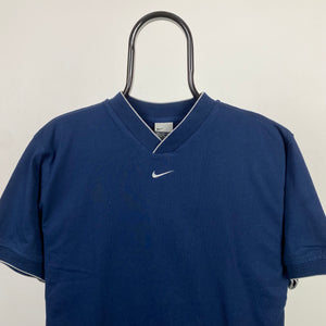 00s Nike Centre Swoosh T-Shirt Blue XXS – Clout Closet