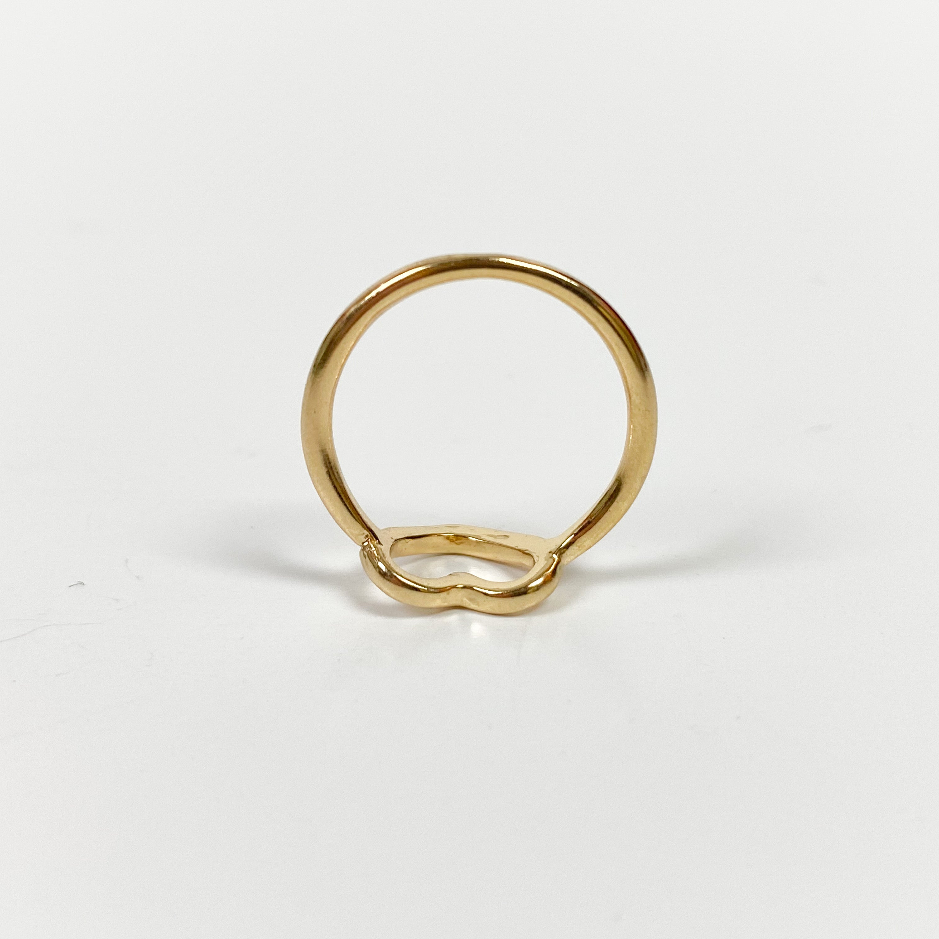 Vintage Heart Signet Ring Gold
