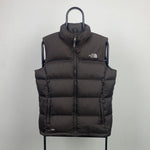 90s The North Face Puffer Gilet Jacket Brown Large