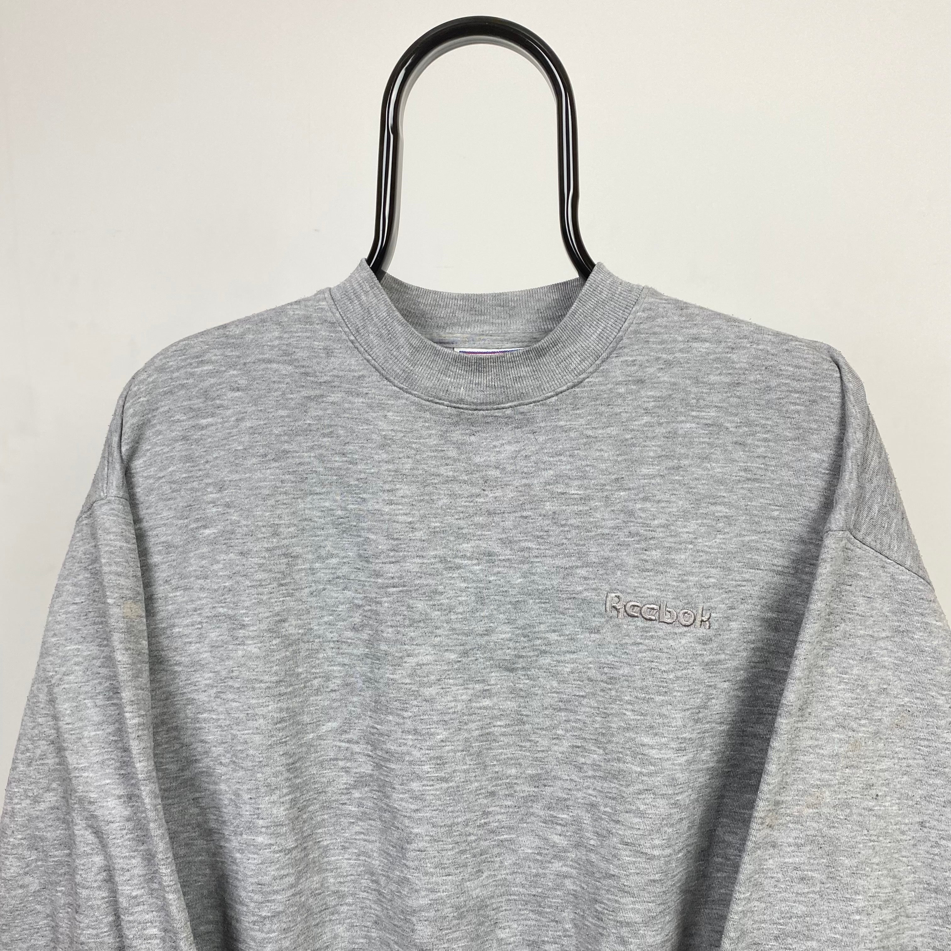 90s Reebok Sweatshirt Grey Small