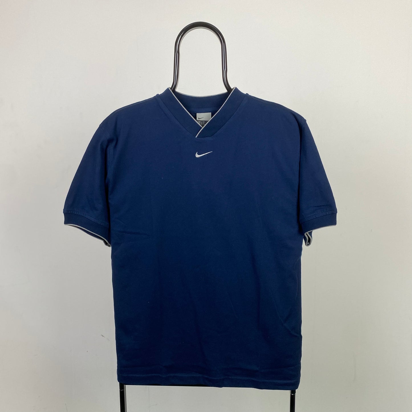 00s Nike Centre Swoosh T-Shirt Blue XXS