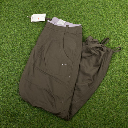 00s Nike Parachute Cargo Joggers Brown XXS