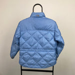 00s The North Face Puffer Gilet Jacket Baby Blue XS