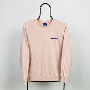 Retro Champion Sweatshirt Light Pink Small