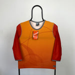 00s Nike Womens Gym T-Shirt Orange XS