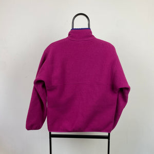 Retro Patagonia Synchilla Fleece Sweatshirt Purple Small