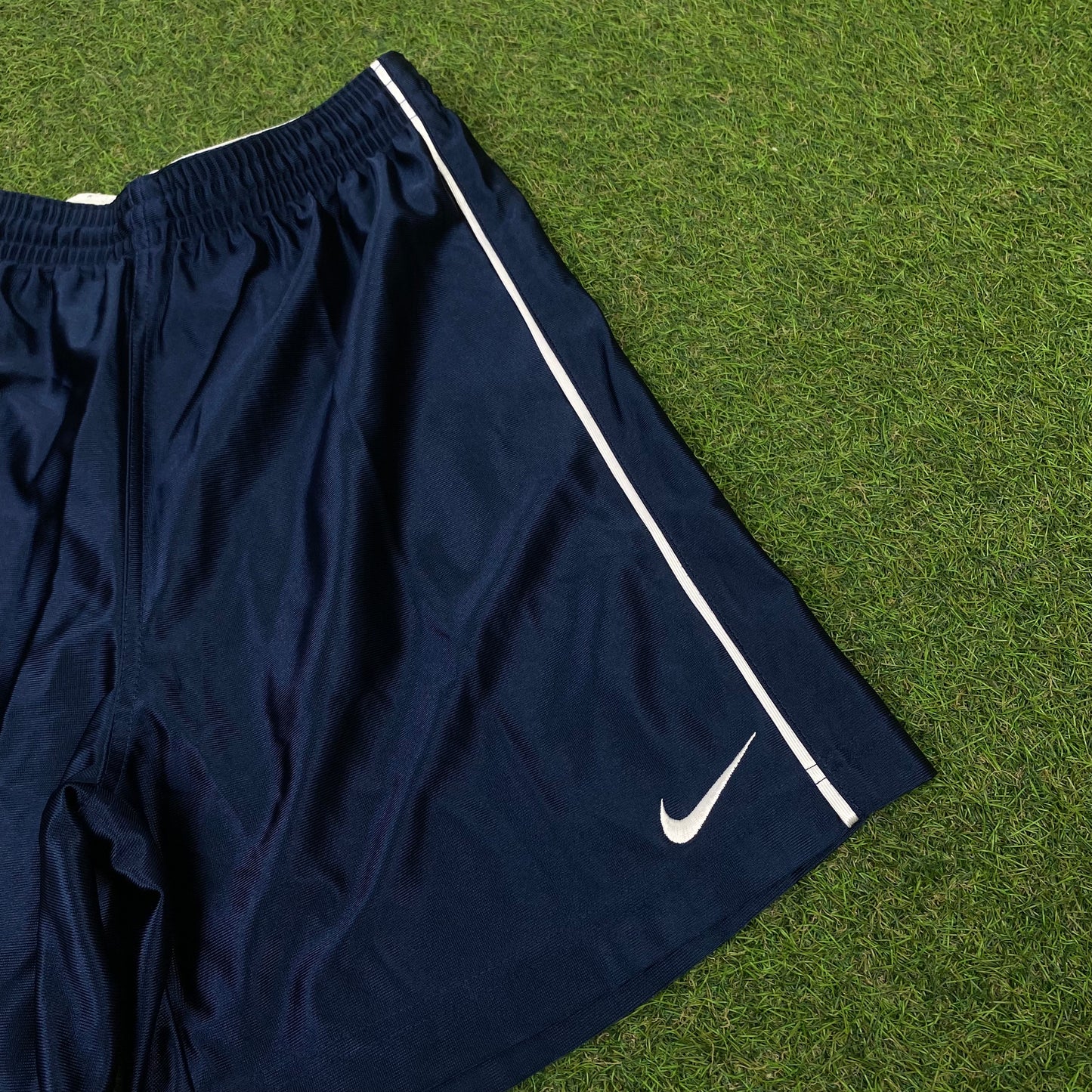 00s Nike Shiny Nylon Shorts Blue Small