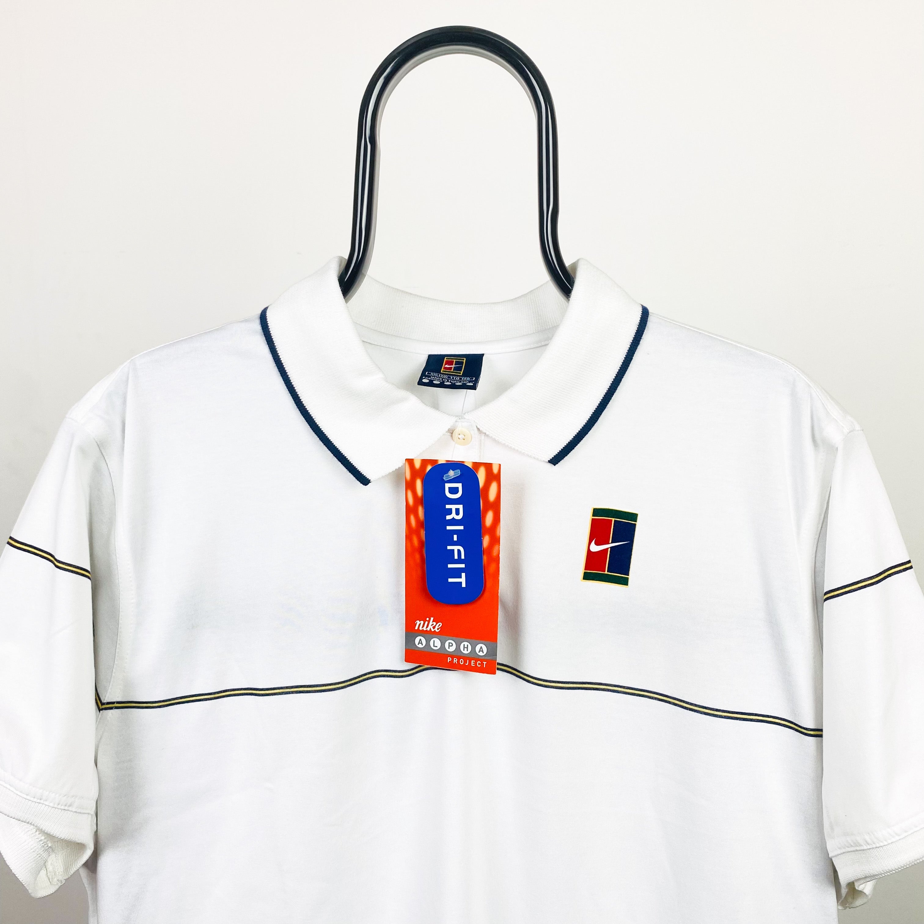 eficacia Árbol Mínimo Vintage Nike Challenge Court Polo T-Shirt White XXL – Clout Closet