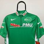 Vintage Nike Cycling Jersey T-Shirt Green Medium