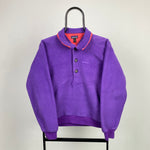 Retro Patagonia Synchilla Fleece Sweatshirt Purple Small