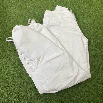 00s Nike Parachute Cargo Joggers White Large