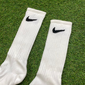 Vintage 90s Nike Socks White UK8 - 15
