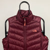 90s The North Face Puffer Gilet Jacket Red Large