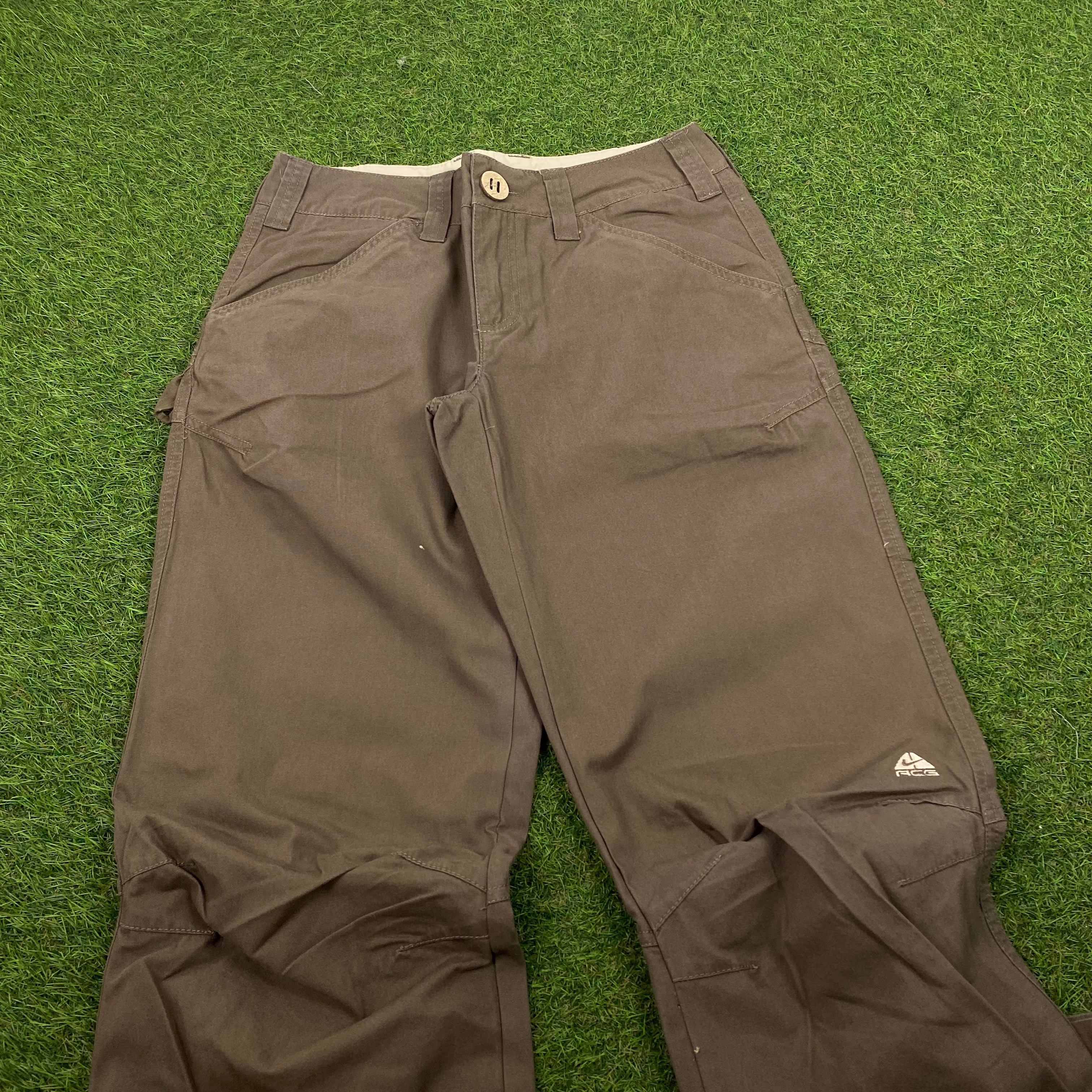 00s Nike ACG Cargo Trousers Joggers Brown XL