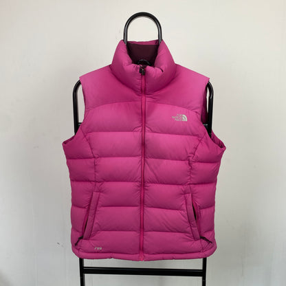 00s The North Face Puffer Gilet Jacket Pink Medium