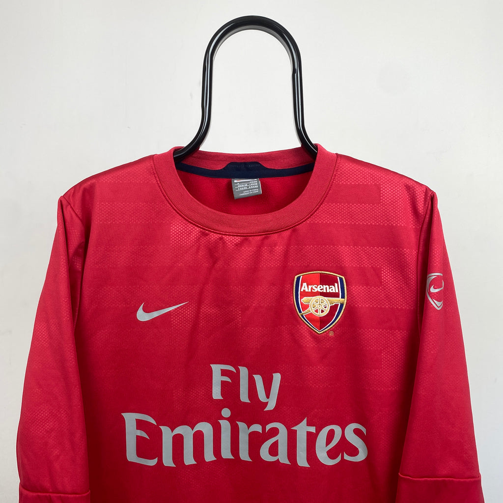00s Nike Arsenal Sweatshirt Red Small