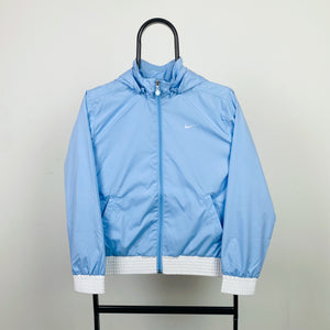 90s Nike Windbreaker Jacket Baby Blue XS