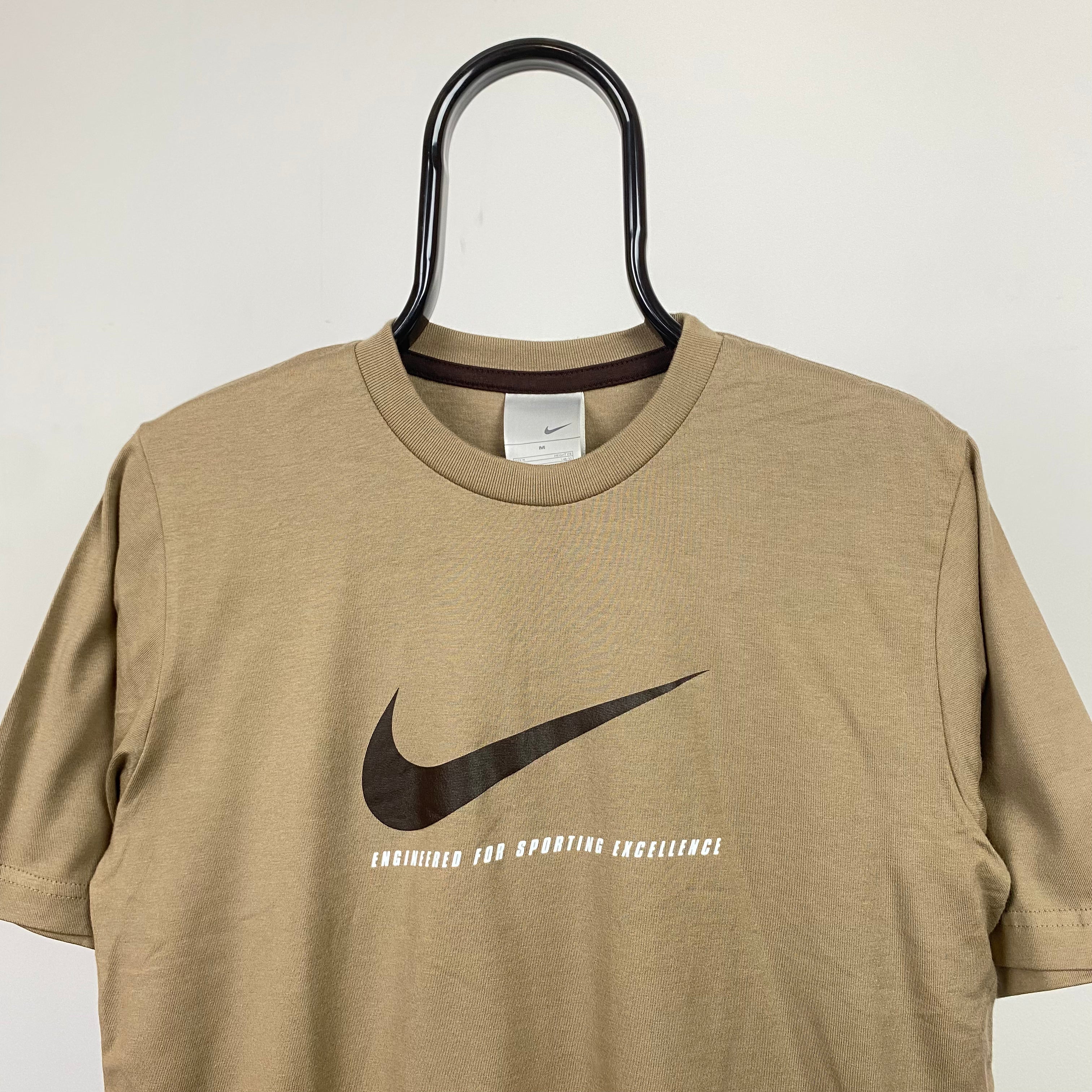 00s Nike Swoosh T-Shirt Brown – Clout