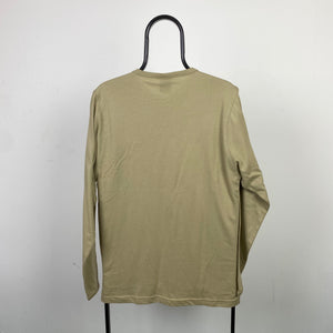 Vintage Nike Long Sleeve T-Shirt Brown Large