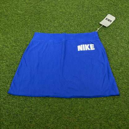 90s Nike Reversible Skirt Blue Grey Large