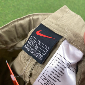 00s Nike Belted Cargo Shorts Brown XS