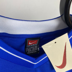 90s Nike Centre Swoosh Sweatshirt Blue XL