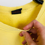 90s Nike Thrashed Sweatshirt Lemon Yellow Medium