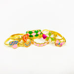 Vintage Heart Band Ring Gold