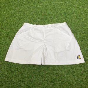 00s Nike Tennis Shorts Skirt White Small