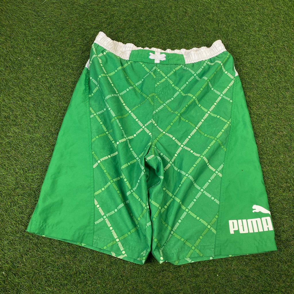 Retro Puma Shorts Green Small