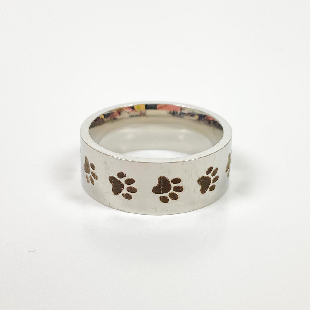 Vintage Paw Ring Silver