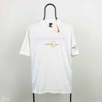 90s Nike Tour De France T-Shirt White Medium