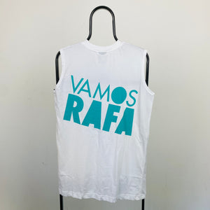00s Nike Rafael Nadal Vest T-Shirt White Medium