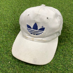 90s Adidas Trefoil Hat White