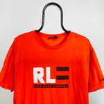 Retro Polo Ralph Lauren T-Shirt Orange Large