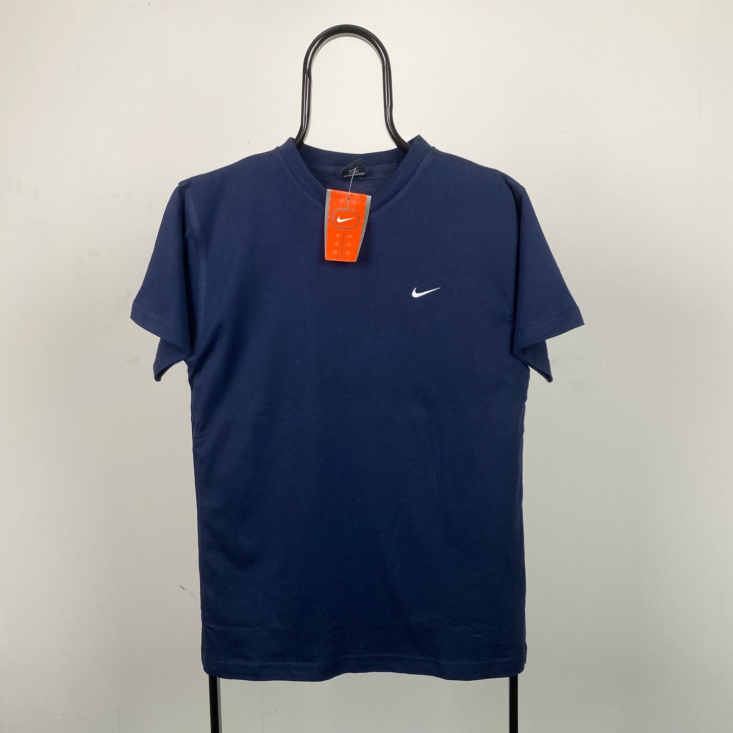 Vintage Nike Swoosh T-Shirt Blue Small